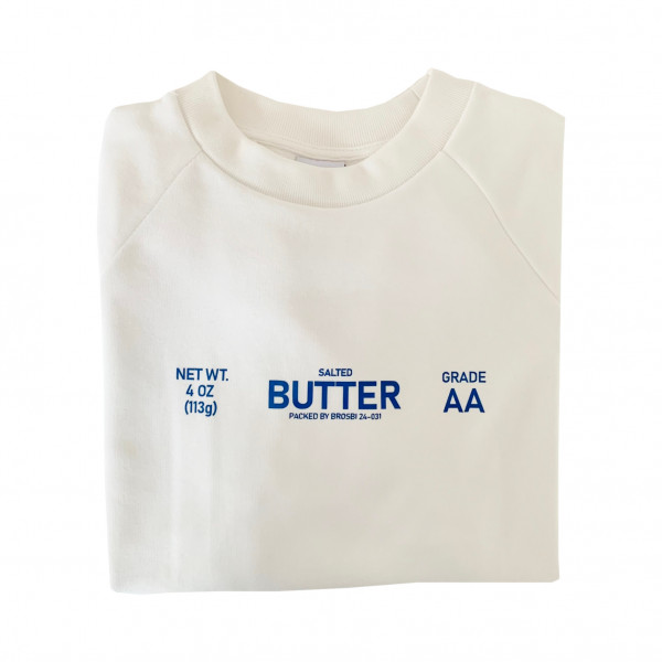 Raglan Sweat - Salted Butter - off-white