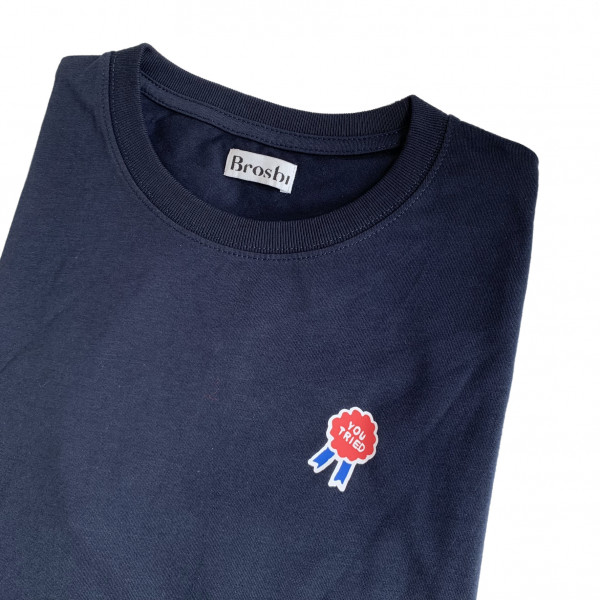 Classic Slim Fit Tee - You Tried - navy