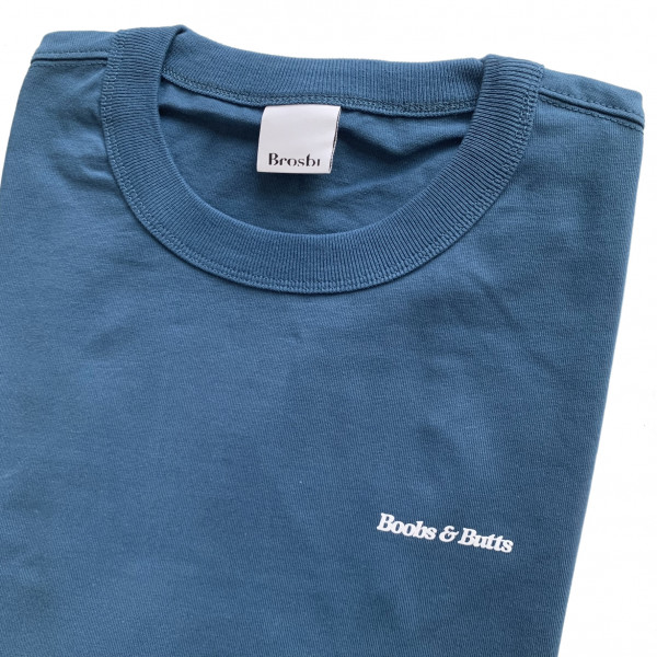 Loose Fit Tee - Boobs & Butts - steel blue