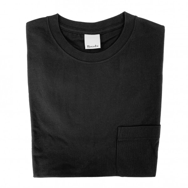 Loose Fit Pocket Tee - black