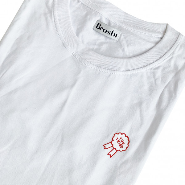 Classic Slim Fit Tee - You Tried - white