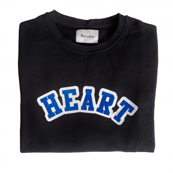 Crew Sweat - Heartletic - black